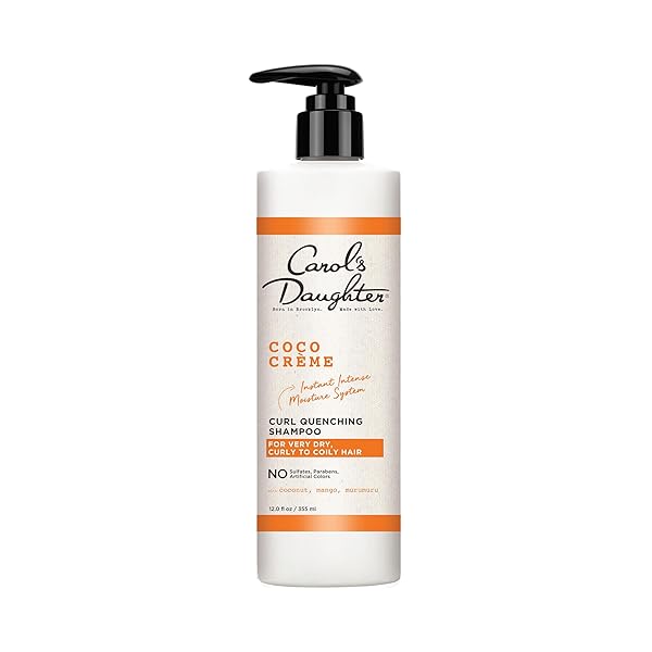 CAROL’S DAUGHTER COCO CREME CURL QUENCHING SHAMPOO WITH COCONUT OIL AND MANGO BUTTER FOR VERY DRY, CURLY HAIR, 12 FL OZ