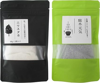 Amazon 弱った植木の樹勢回復に ニワユタカ肥料セット 1g 肥料 土壌改良剤
