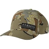 KUIU Cordura Hunting Hat, Six-Panel Lightweight Adjustable Snapback Cap | 160D CORDURA nylon build, mid-high profile, pre-curved visor, faux suede logo patch, athletic sweatband. Hand wash, imported.
