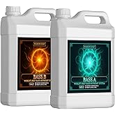 Humboldts Secret Base A &amp; B Liquid Fertilizer, Hydroponic, 32 Ounce Set | Complete NPK Formula, pH-Balanced, Supports Vegetative Growth &amp; Flowering, Indoor &amp; Outdoor Plants, Easy Two-Part Feeding