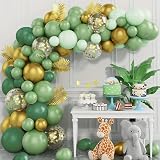 Balloon Garland Green and Gold Arch Kit 110Pcs Party Decor Baby Shower view 3