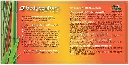 Amazon Com Body Comfort Extra Wide Back Pack Unscented Clear