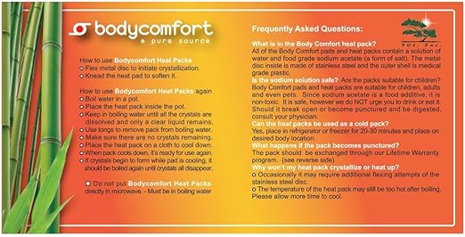 Amazon Com Body Comfort Extra Wide Back Pack Unscented Clear