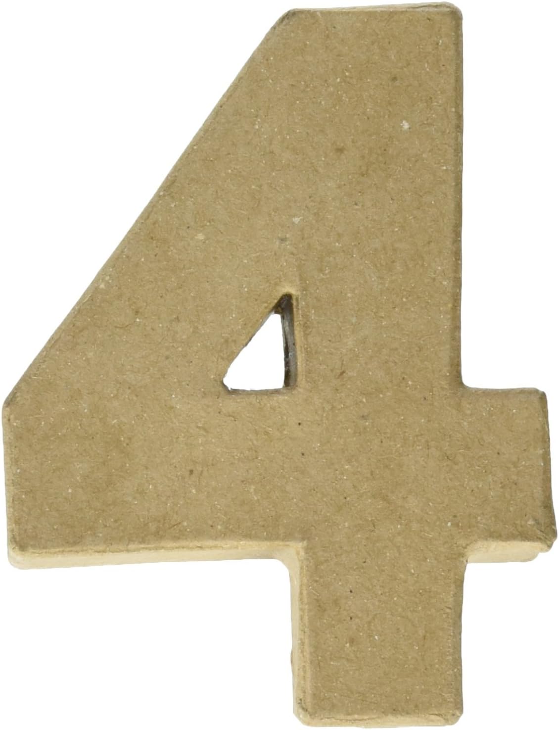 CPLBV0469.4 Mache 4" Number 4 Kraft, 4