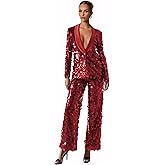 Sequin Suits for Women 2 Piece Sparkly Women Pant Suit Sexy Night Shiny Womens Suit Glitter Womens Suits for Party Wedding