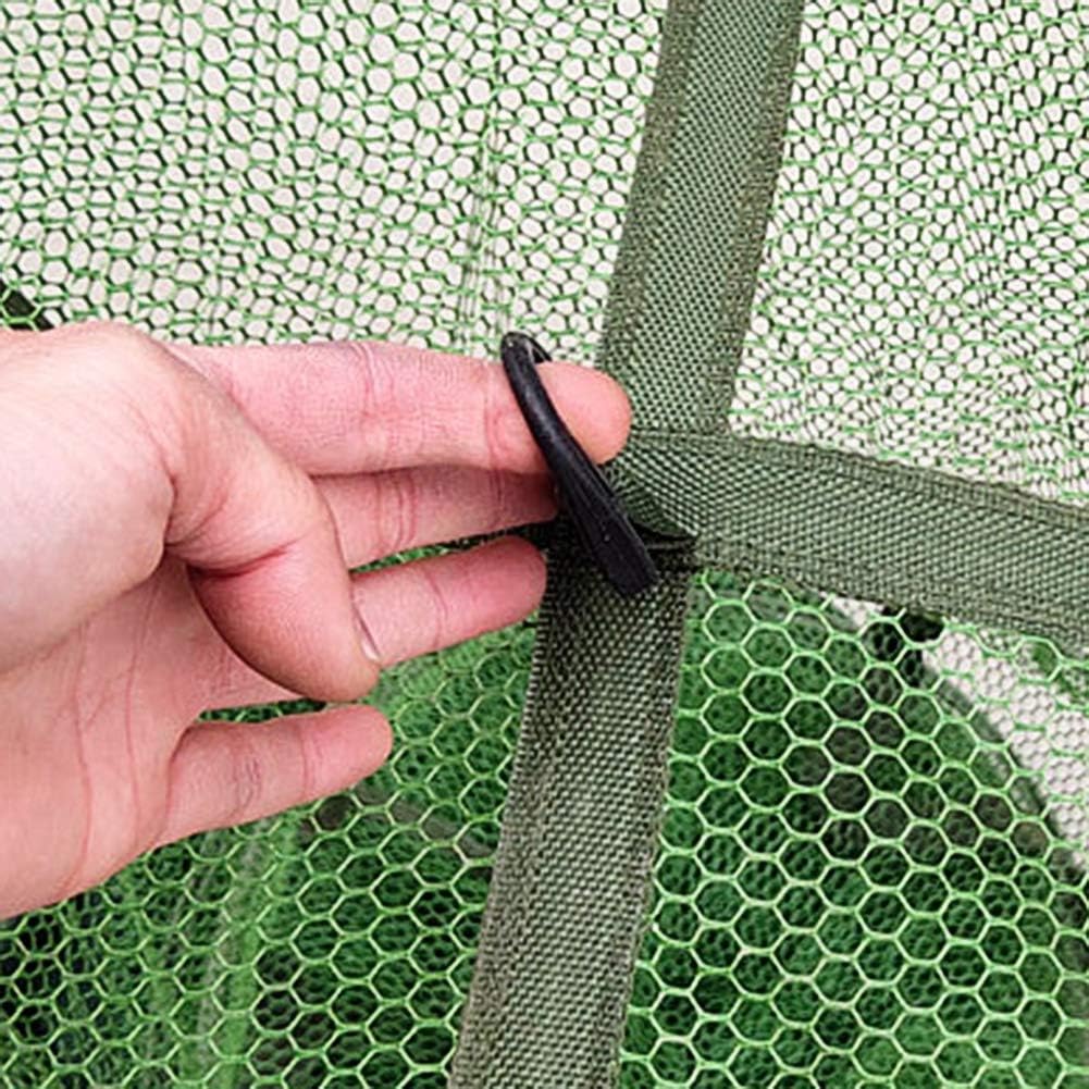Daxin Double Stainless Steel Rings 5 Layers Collapsible Fish Care Net, Folding Shrimp Minnow Fishing Trap Dip Net, Cage 50kg Load : Sports & Outdoors