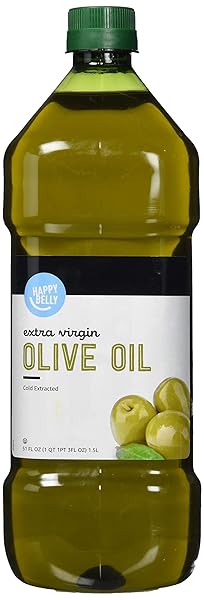 AMAZON BRAND – HAPPY BELLY EXTRA VIRGIN OLIVE OIL, 1.5 LITER