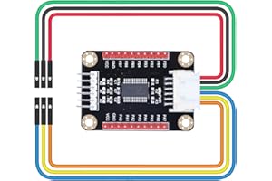 CQRobot MCP23017 IO Expansion Board Compatible with Raspberry Pi/Micro:bit/Arduino/STM32. I2C Interface Control, 2 Signal Pins Increase to 16 Input/Output Pins, Supports UP to 8 Simultaneous Uses.