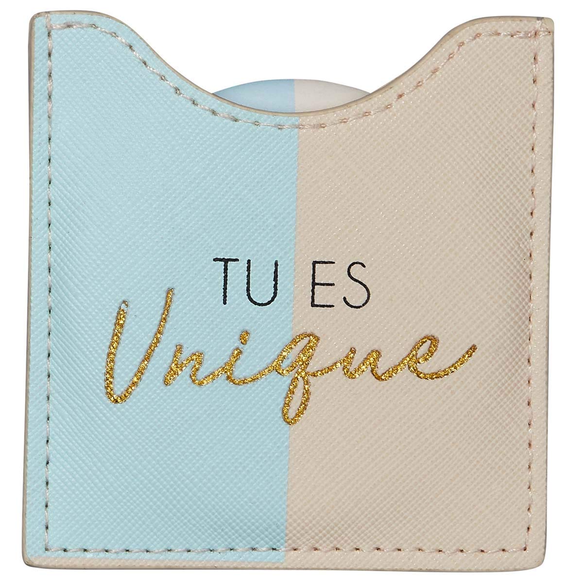 Draeger – Tu es unique Round Pocket Mirror to Take Anywhere, All Occasions – Dimensions 8.5 cm x 8 cm