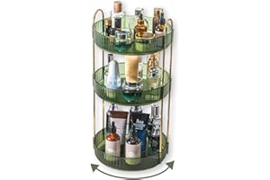 Oillase 360 Rotating Perfume Organizer,3 Tier Large Capacity Make Up Organizers and Storage,Makeup Organizer for Bathroom,Cos