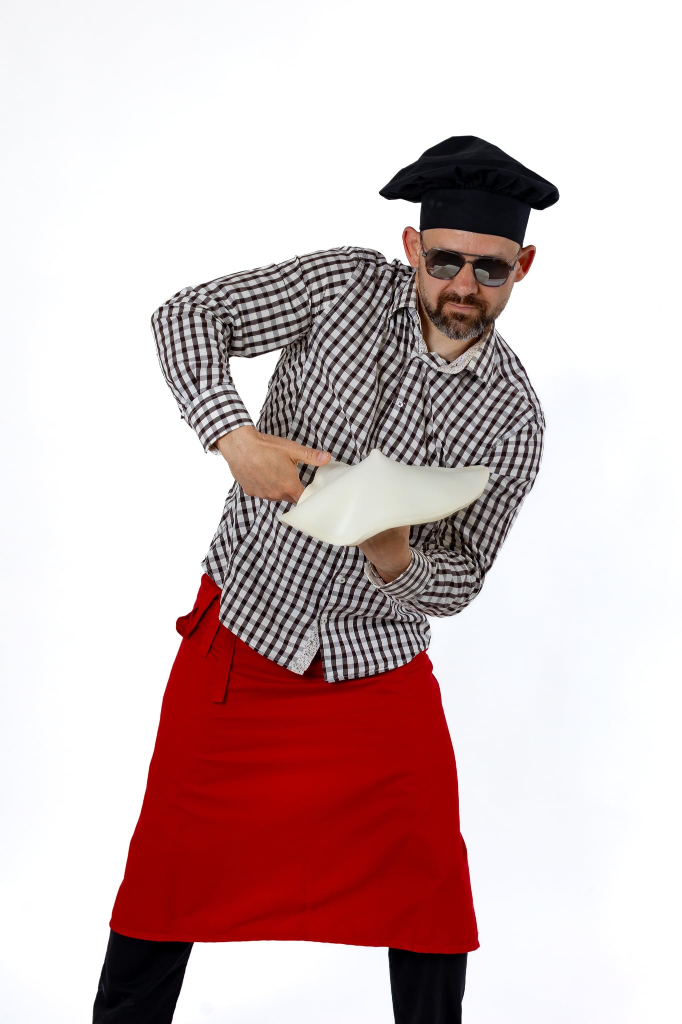 Training pizza disc for pizza acrobatics. Pizza di gomma - Spinning dough - Throw dough with silicone disc - size 13 inch. Rubber pizza. Course of pizza acrobatics on-line.