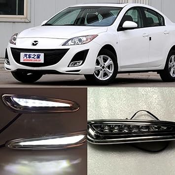 auto tech 8 pcs luz led luz diurna