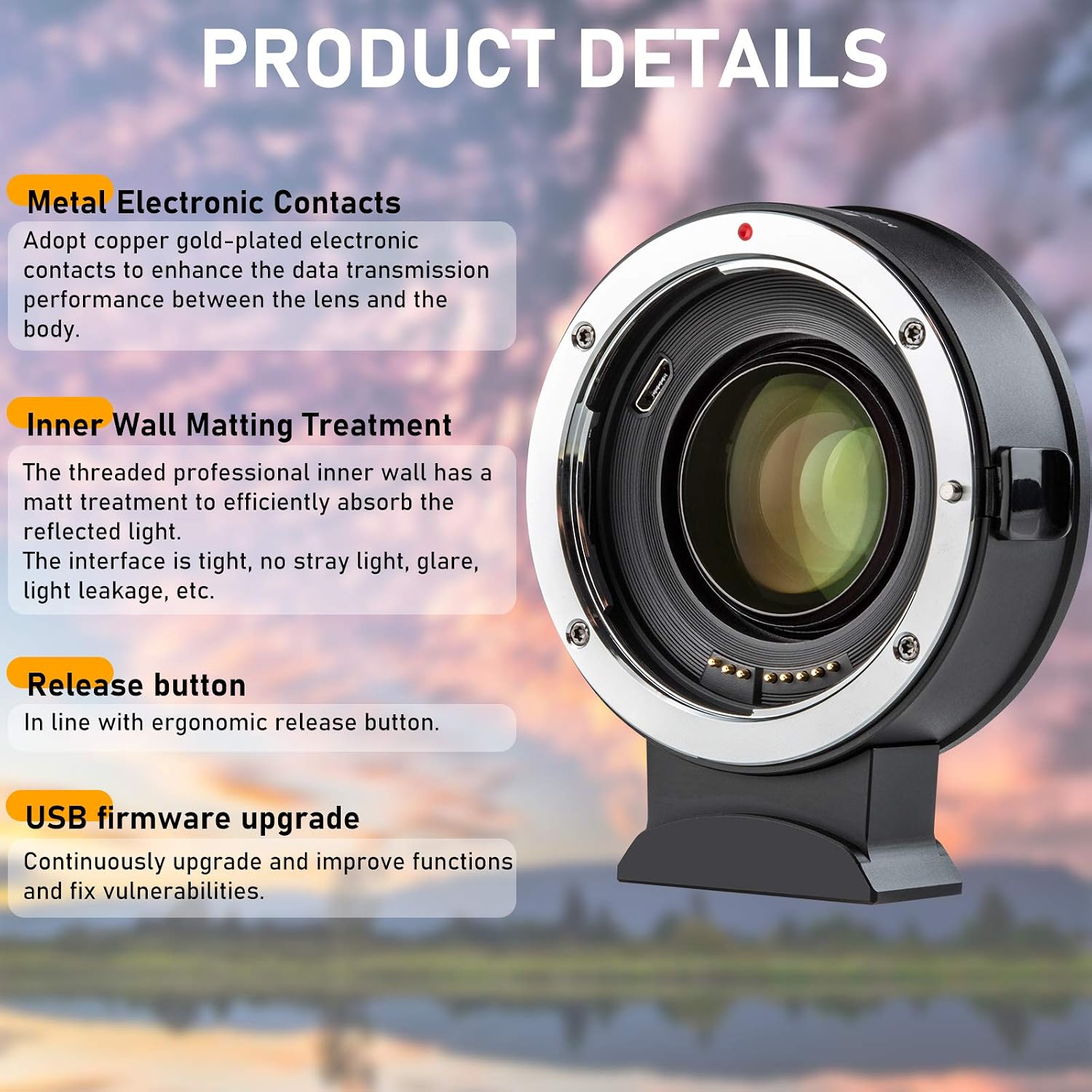 VILTROX EF-Z2 0.71x Focal Reducer Booster Auto Focus Lens Adapter compatible with Canon EF Mount Lens to Nikon Z Series Cameras Z6/Z7/Z50 - Image 3