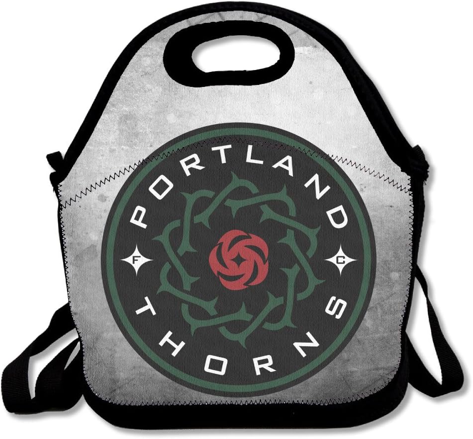 Bakeiy Portland Thorns FC Lunch Tote Bag Lunch Box Neoprene Tote For Kids And Adults For Travel And Picnic School