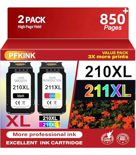 Amazon.com: Canon PG-210 XL and CL-211 XL Ink Pack Bundle