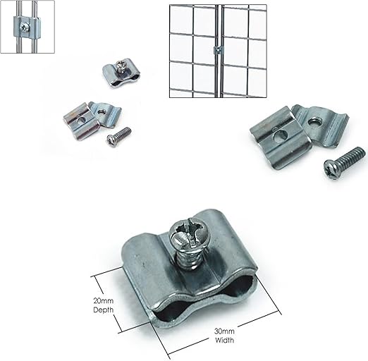 JOINING CLIPS ACCESSORY FOR GRIDWALL/ GRID WALL SHOP DISPLAY MESH PANEL
