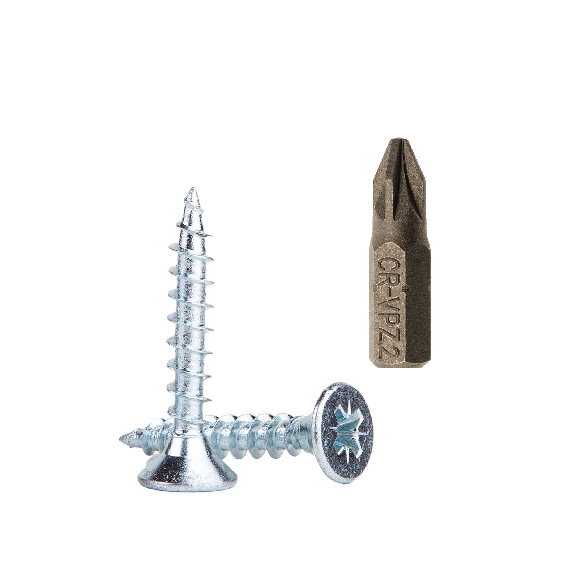 (Pack of 600 pcs) Zinc Plated Steel Wood Screws 5.0 x 30 mm, Pozi-drive Head Screws, Fasteners, Countersunk, Chipboard Screws (600)