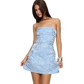 Princess Polly Women's Cross Your Heart Strapless Mini Dress