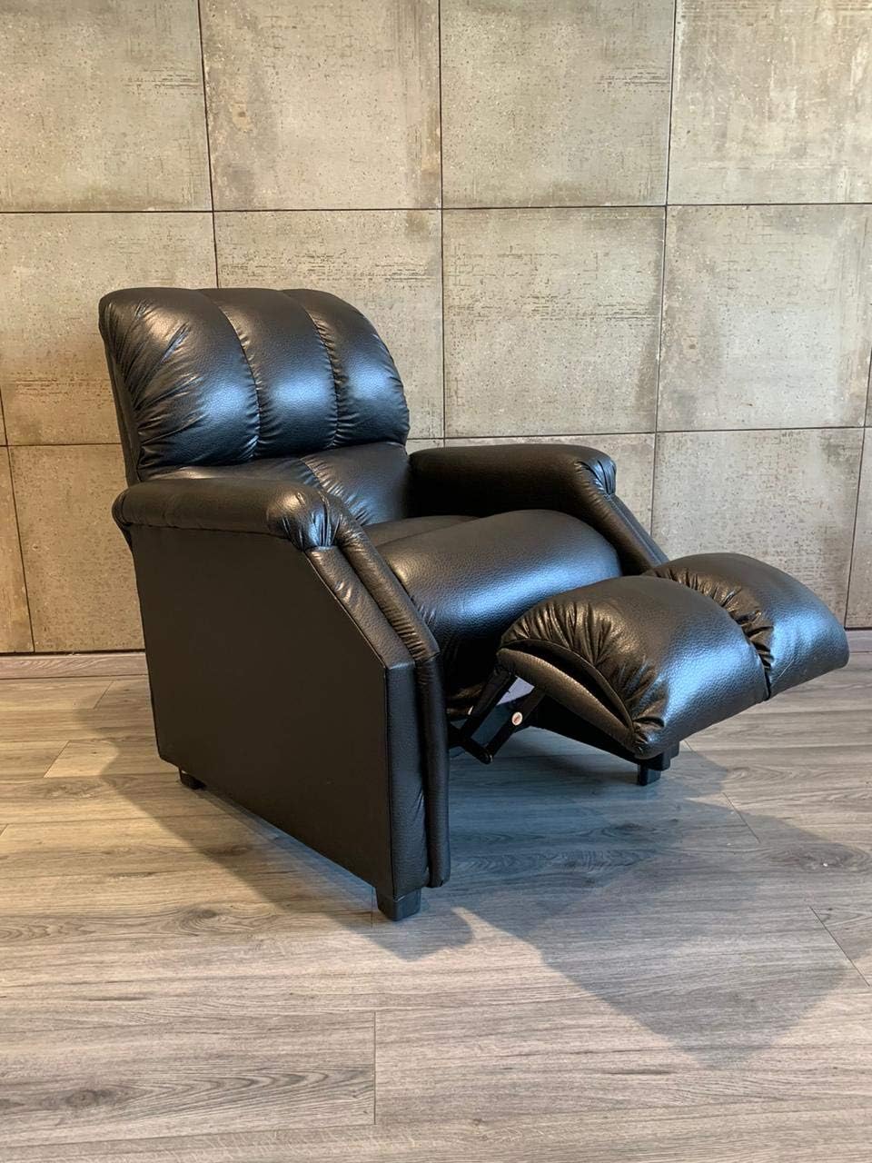 Decova MOBILY Sillón Reclinable Reposet Milán en Vinipiel Negro Amazon