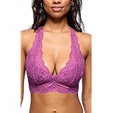 Mia Lace Bralette for Women, Unpadded and Unlined Wireless Bra, Perfect Racerback Everyday Lingerie
