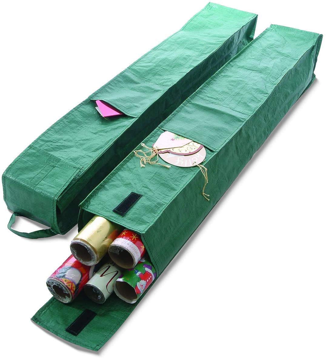 Ram® 2 X Christmas Birthday Gift Wrap Paper Storage Bags With Sleeves HOLDS UPTO 30 ROLLS