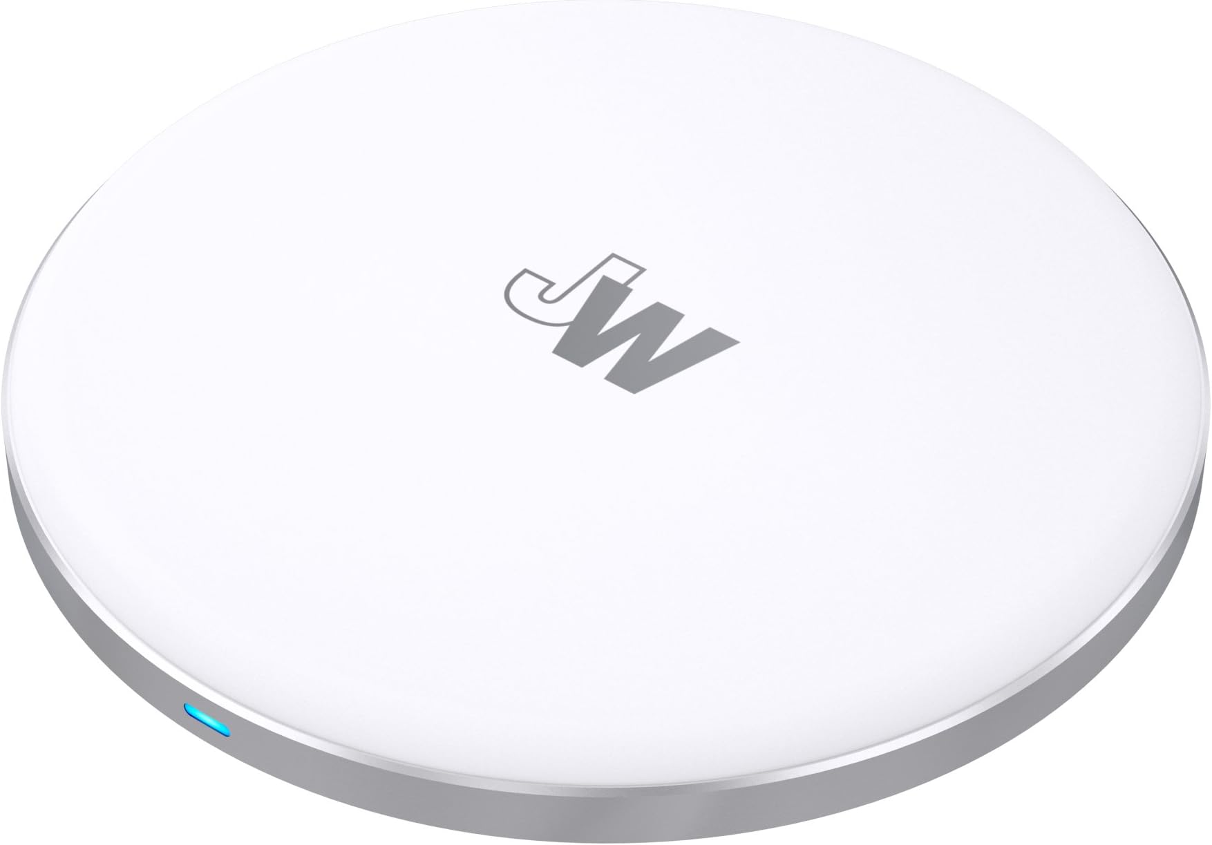 Just Wireless Qi Wireless Charger 5W/1A Qi Certified Phone Charger - Apple iPhone Xs, XS Max, XR, X, 8, 8 Plus and Android (Samsung Galaxy S8, S8+, Note 8, S7, S7 Edge, S6, S6 Edge) - White