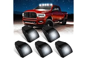Keiurot Solar Cab Lights,Wireless Solar Powerws Truck Cab Light with Vibration Sensor No Drill Car Roof Clearance Marker ligh