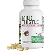 Bronson Milk Thistle Silymarin Marianum &amp; Dandelion Extract, 120 Capsules | 2-in-1 Liver Cleanse, Health, Detox &amp; Antioxidant Support, Non-GMO, Gluten-Free, Soy-Free