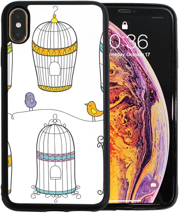 Amazon Com Hanging Birdcage Ivy Knitted Iphone Xs Max Case Screen