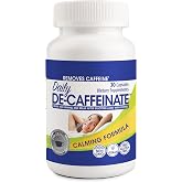 RUTA Daily De-Caffeinate Rutaecarpine 100mg &ndash; Caffeine Eliminator Supplement for Relaxation and Restful Sleep After Coffee &ndash; Non-Melatonin, Pharmacist-Formulated, 30 Capsules
