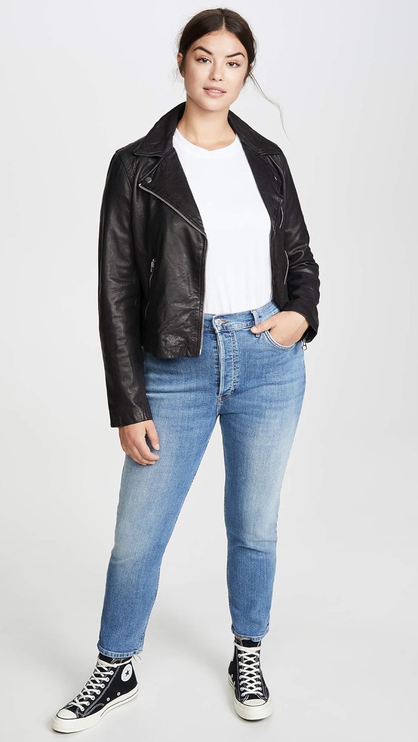 madewell washed leather jacket