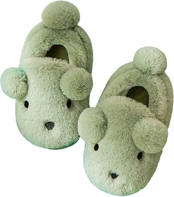 TWW Children's Cotton Slippers for Boys Autumn And Winter 13 Years Old