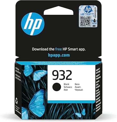 HP CN057AE 932 Original Black Ink Cartridge - High Quality, Fade Resistant