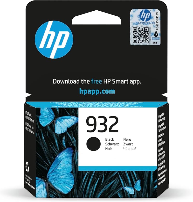 HP CN057AE 932 Original Black Ink Cartridge - High Quality, Fade Resistant