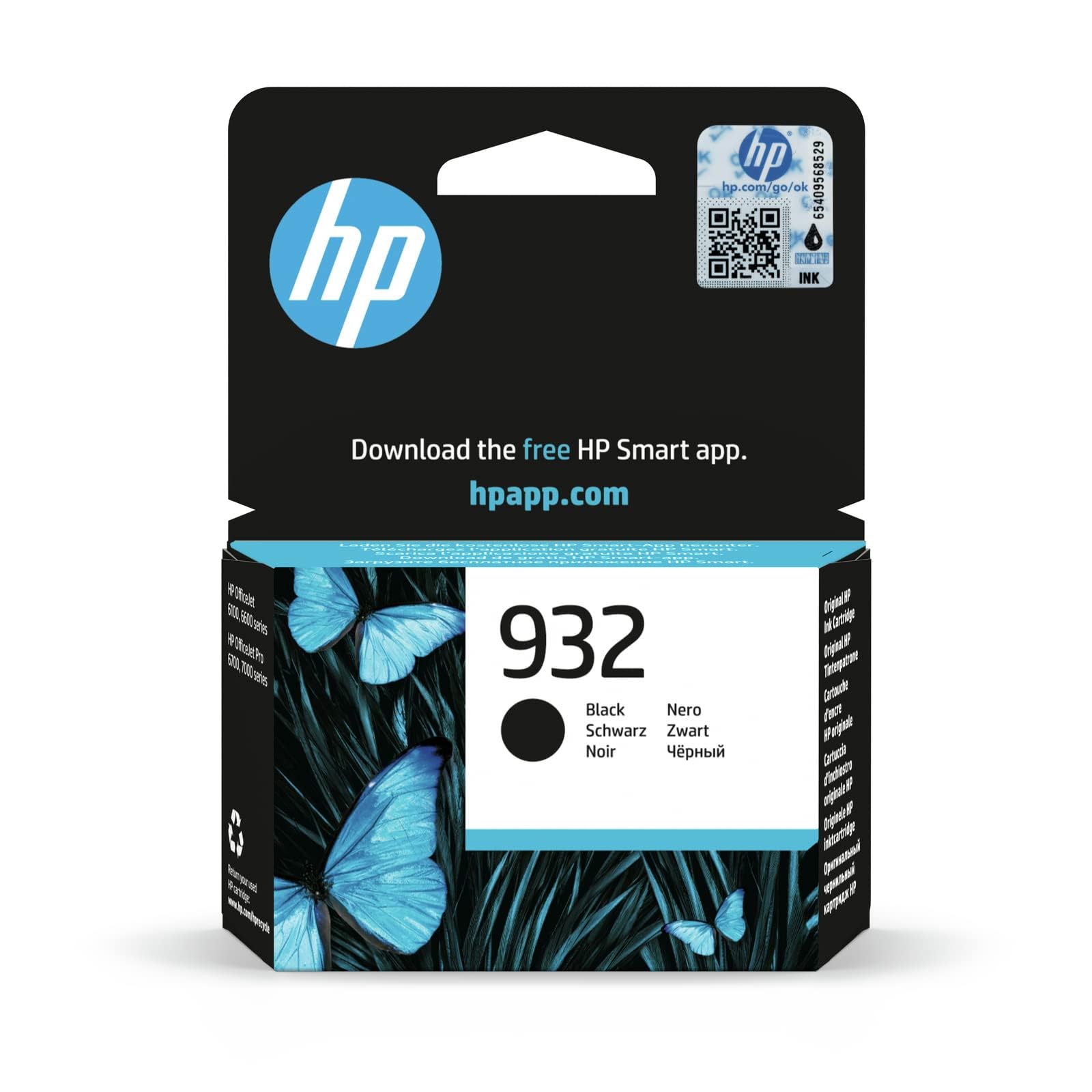 HP CN057AE 932 Original Ink Cartridge, Black, Single Pack