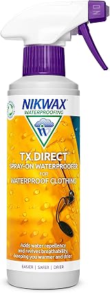 Nikwax TX.DIRECT Spray-On Waterproofer 300ml for Waterproof Clothing view 1