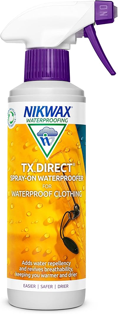 Nikwax TX.DIRECT Spray-On Waterproofer 300ml for Waterproof Clothing