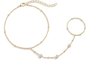 POXTEX Gold Bracelets Set for Women Stack, Dainty Thick Bracelets Stack for Women Trendy, Simple Thin Gold Plated Cuff Stackable Bracelets With Beaded Cuban Paperclip Snake Rope Bangle Hand Chain Jewelry Gifts for Women Non Tainish
