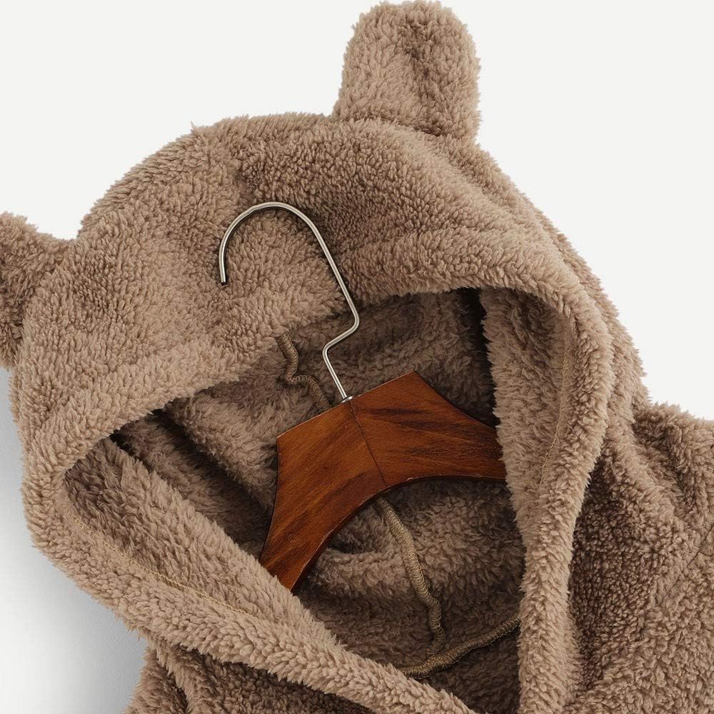 fuzzy bear hoodie