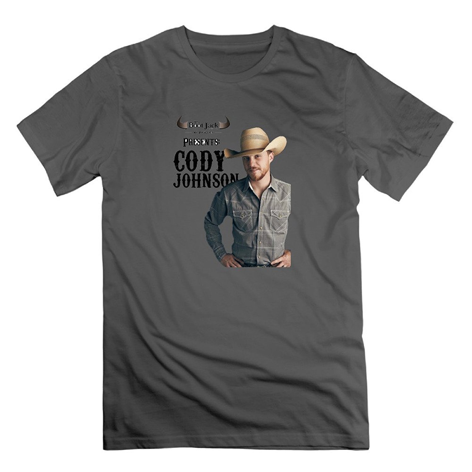 Cleshion Deepheather Short Sleeve Cody Johnson O Neck T Shirt 6023