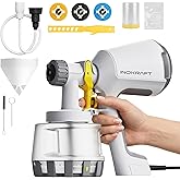 InoKraft S1 Paint Sprayer, 600W High Power Electric Spray Paint Gun, 1200ml | Bob Vila Awards HVLP Sprayer with 3 Nozzles &amp; 3 Patterns, Easy to Clean for House Painting, Furniture, Fence, Walls, Garden