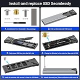 SSK Aluminum M.2 NVMe Enclosure USB 3.1 Gen2 10Gbps NVMe PCIe M-Key view 7