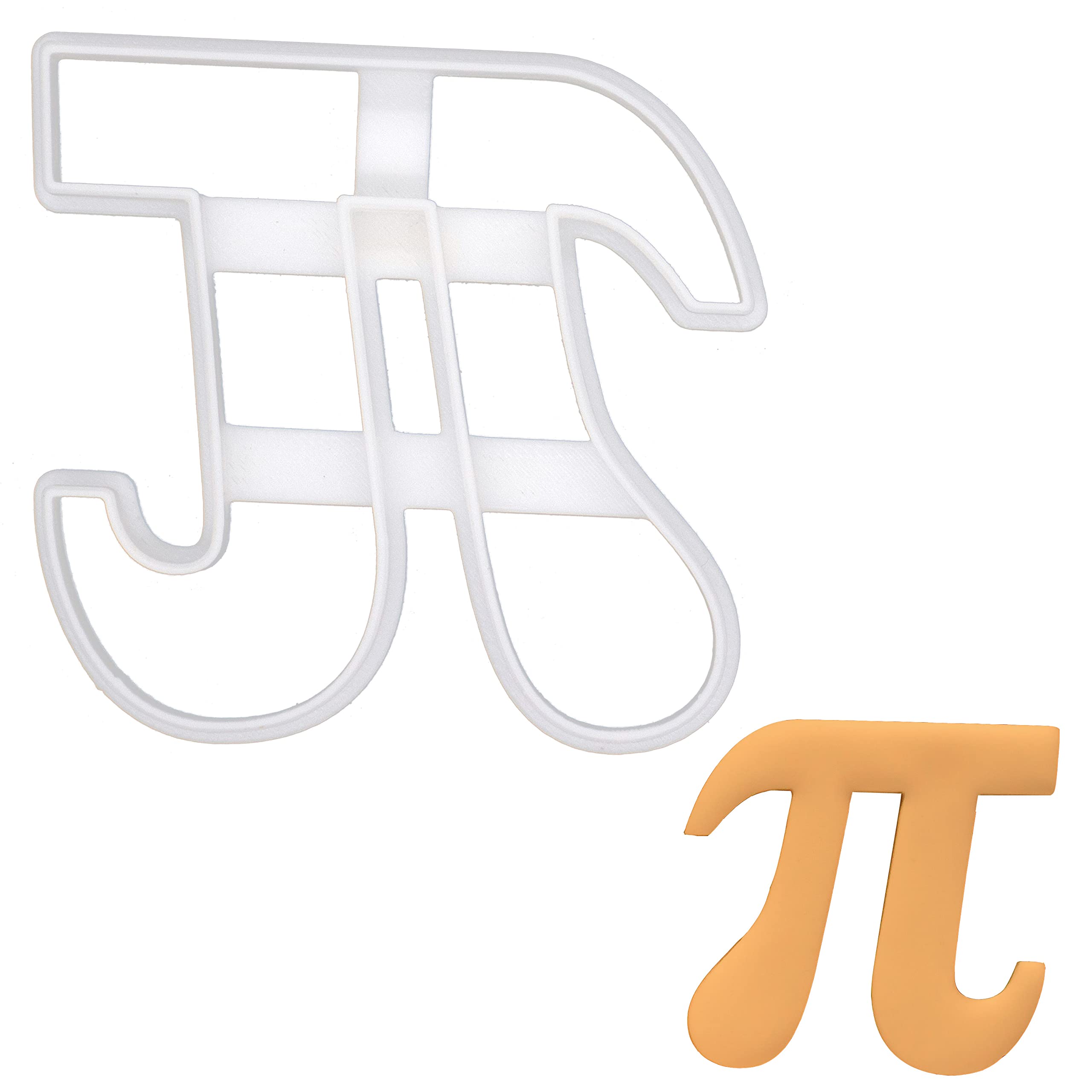 BAKERLOGY Pi Cookie Cutter (Large) - Detailed Biscuit Cutter Design for Baking and Crafts, Ideal on Fondant, Dough, Clay