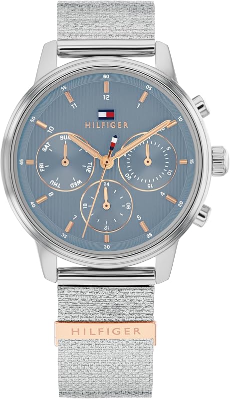 Multi Zifferblatt Quarz Uhr für Damen mit Roségoldfarbenes Edelstahlarmband - 1782807 — Foto 1 von 6