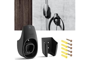 BMZX for Tesla Charger Holder Charging Cable Organizer with Charger Slot for Tesla Motors Wall Mount Connector Bracket Adapter Fit for Model 3/Y/S/X