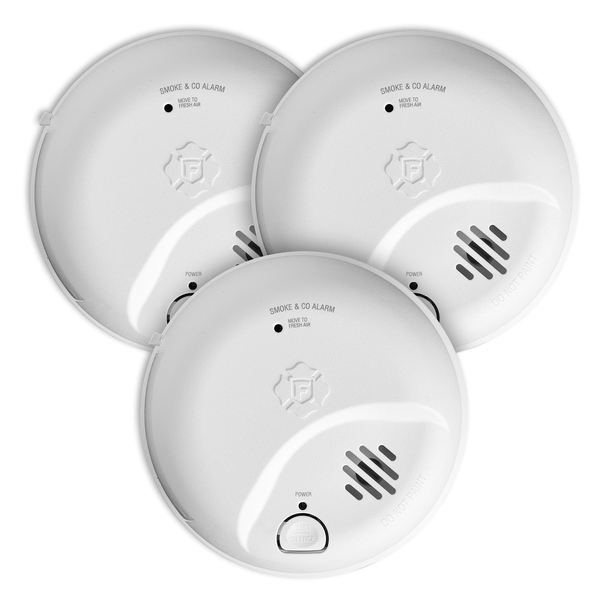 Photo 1 of First Alert SMICO100 Battery-Operated Combination Smoke & Carbon Monoxide Alarm - Pack 3