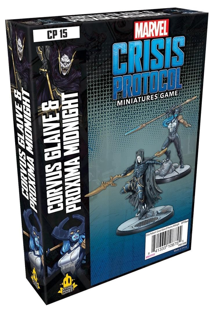 Atomic Mass Games | Marvel Crisis Protocol: Character Pack: Corvus Glaive and Proxima Midnight | Miniatures Game | Ages 10+ | 2+ Players | 45 Minutes Playing Time