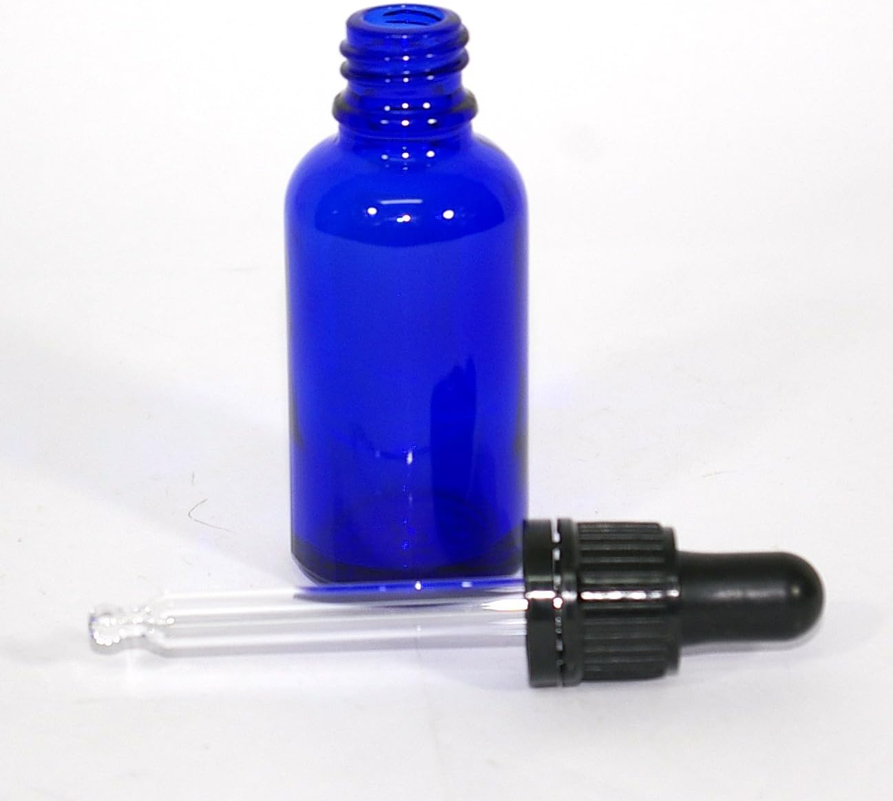 Bee Beautiful 30ml Blue Glass Bottle with Clear Glass Pipettes (10 x 30ml bottles)