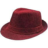 Classic Fedora Hat for Men Women Short Brim Panama Summer Beach Hat Accessories