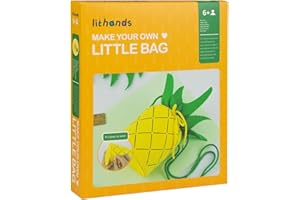 Flying Childhood Felt Kids Sewing Kit Ages 8-12 Arts Crafts for Girls Learn to Sew Strawberry Pineapple Avocado Bag Purse Pouch Felt Craft Kits